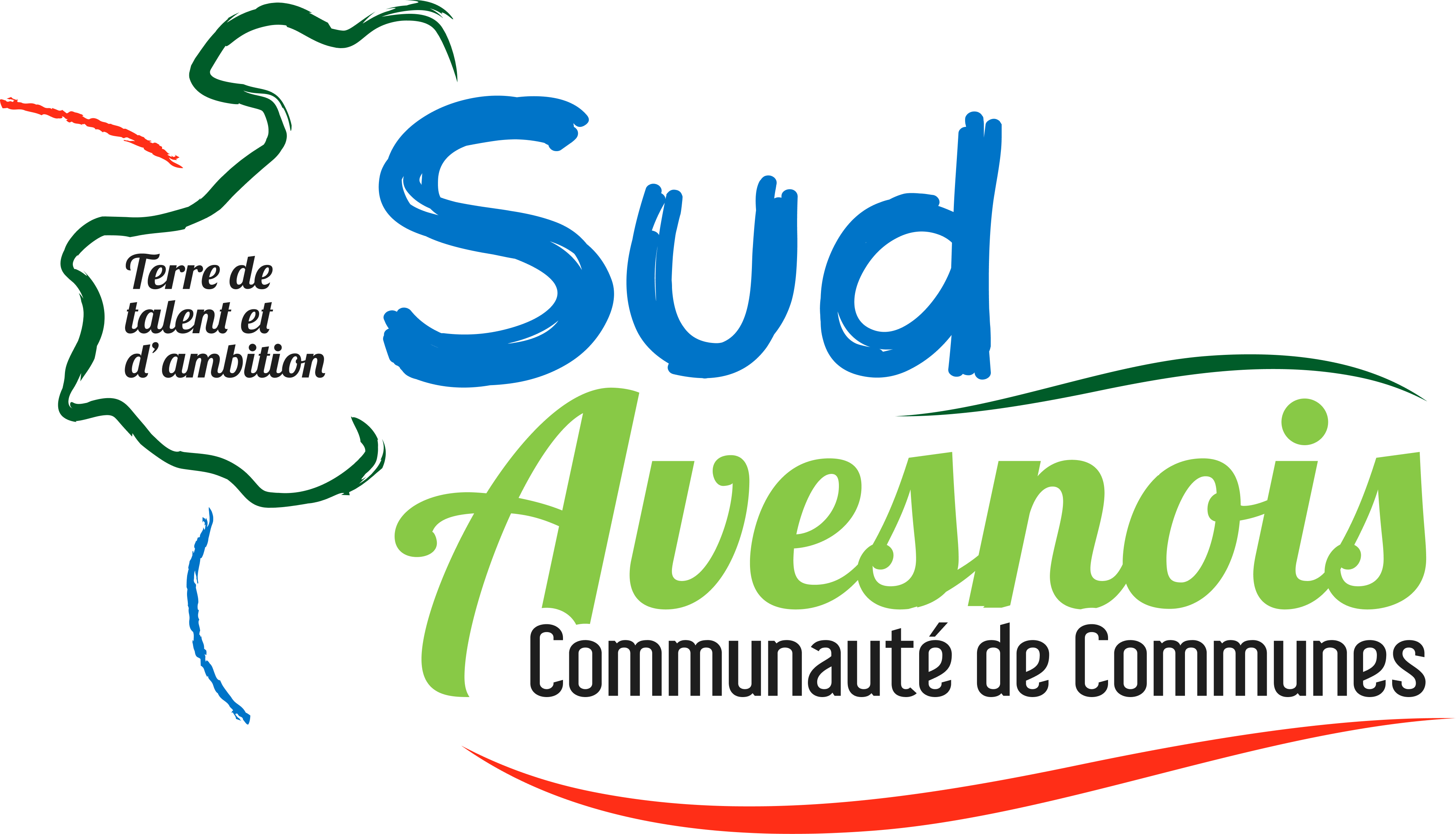 Logo de la Communauté de Communes Sud-Avesnois - version couleur